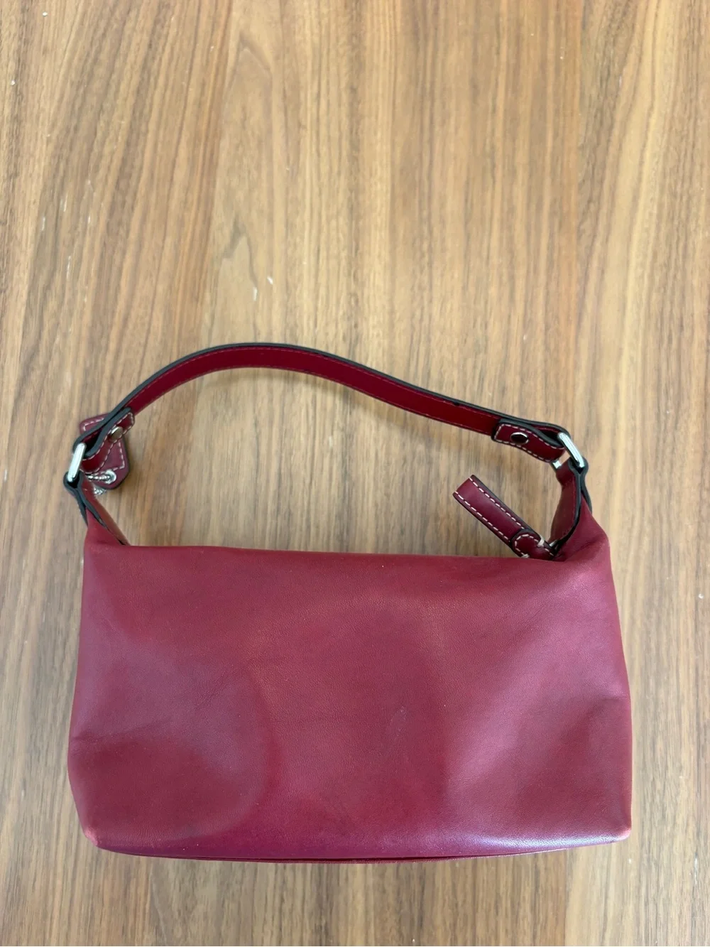 Coach Vintage Red Leather Mini Shoulder Bag